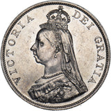 1888 Double Florin - Victoria British Silver Coin - Superb