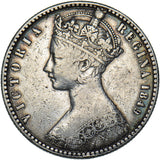 1849 Godless Florin - Victoria British Silver Coin - Nice