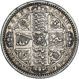 1849 Godless Florin - Victoria British Silver Coin - Very Nice