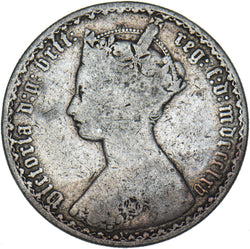 1865 Gothic Florin - Victoria British Silver Coin