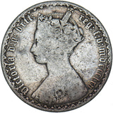 1865 Gothic Florin - Victoria British Silver Coin