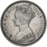 1872 Gothic Florin - Victoria British Silver Coin - Very Nice