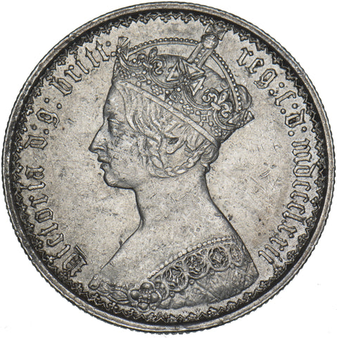 1872 Gothic Florin - Victoria British Silver Coin - Very Nice