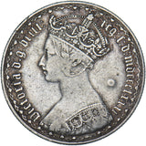 1881 Gothic Florin (xxri Flaw) - Victoria British Silver Coin