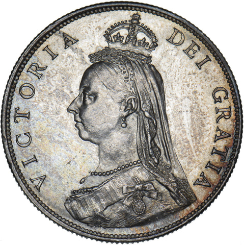 1887 Florin - Victoria British Silver Coin - Superb