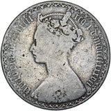 1887 Gothic Florin - Victoria British Silver Coin