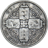 1887 Gothic Florin - Victoria British Silver Coin