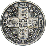 1887 Gothic Florin - Victoria British Silver Coin