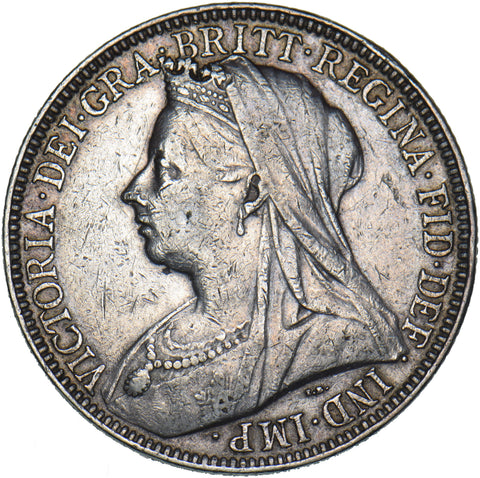1900 Florin - Victoria British Silver Coin - Nice
