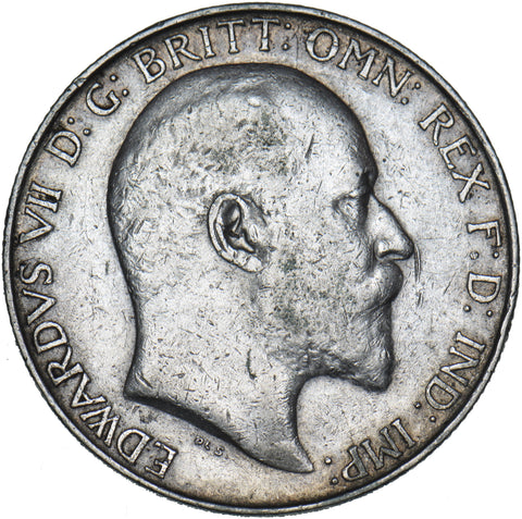 1905 Florin - Edward VII British Silver Coin - Nice