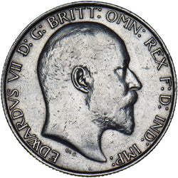 1910 Florin - Edward VII British Silver Coin - Nice
