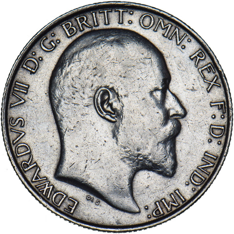 1910 Florin - Edward VII British Silver Coin - Nice