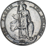 1910 Florin - Edward VII British Silver Coin - Nice