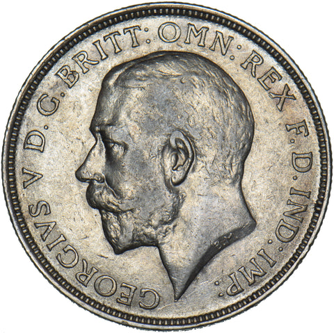 1911 Florin - George V British Silver Coin - Nice