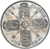 1912 Florin - George V British Silver Coin - Nice