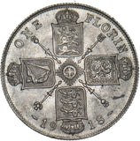 1918 Florin - George V British Silver Coin - Very Nice