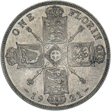 1921 Florin - George V British Silver Coin - Nice