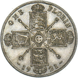 1921 Florin - George V British Silver Coin - Nice