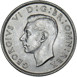 1942 Florin - George VI British Silver Coin - Superb
