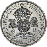 1942 Florin - George VI British Silver Coin - Superb