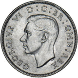 1943 Florin - George VI British Silver Coin - Superb