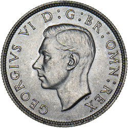 1944 Florin - George VI British Silver Coin - Superb