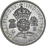 1944 Florin - George VI British Silver Coin - Superb