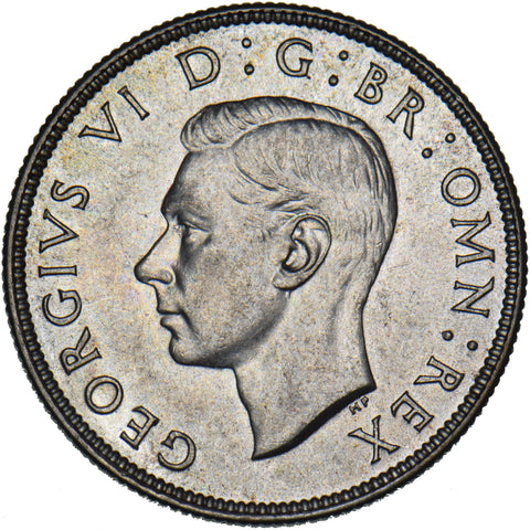 1944 Florin - George VI British Silver Coin - Superb