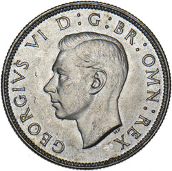 1944 Florin - George VI British Silver Coin - Superb