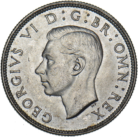 1944 Florin - George VI British Silver Coin - Superb