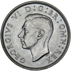 1945 Florin - George VI British Silver Coin - Superb