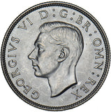 1945 Florin - George VI British Silver Coin - Superb
