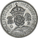1945 Florin - George VI British Silver Coin - Superb