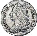 1758 Sixpence - George II British Silver Coin - Nice