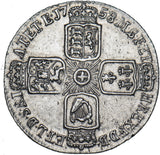 1758 Sixpence - George II British Silver Coin - Nice