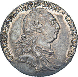1787 Sixpence - George III British Silver Coin - Very Nice