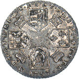1787 Sixpence - George III British Silver Coin - Very Nice