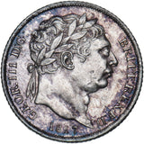 1817 Sixpence - George III British Silver Coin - Very Nice
