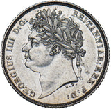 1825 Sixpence - George IV British Silver Coin - Very Nice