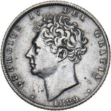 1829 Sixpence - George IV British Silver Coin - Nice