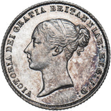 1866 Sixpence - Victoria British Silver Coin - Very Nice