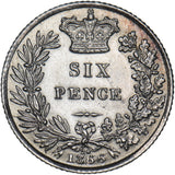 1866 Sixpence - Victoria British Silver Coin - Very Nice