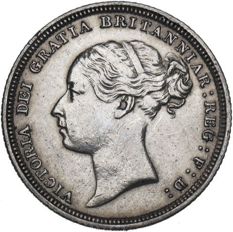 1883 Sixpence - Victoria British Silver Coin