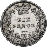 1883 Sixpence - Victoria British Silver Coin
