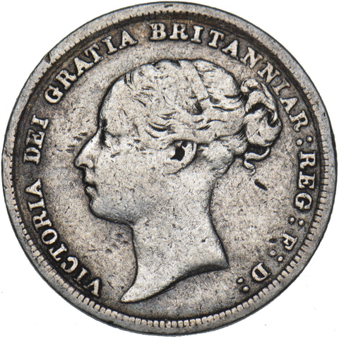 1883 Sixpence - Victoria British Silver Coin