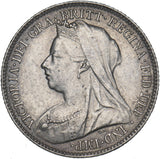 1895 Sixpence - Victoria British Silver Coin - Very Nice