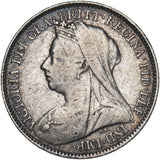 1897 Sixpence - Victoria British Silver Coin - Nice