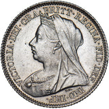 1900 Sixpence - Victoria British Silver Coin - Very Nice