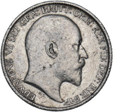 1909 Sixpence - Edward VII British Silver Coin