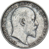 1910 Sixpence - Edward VII British Silver Coin